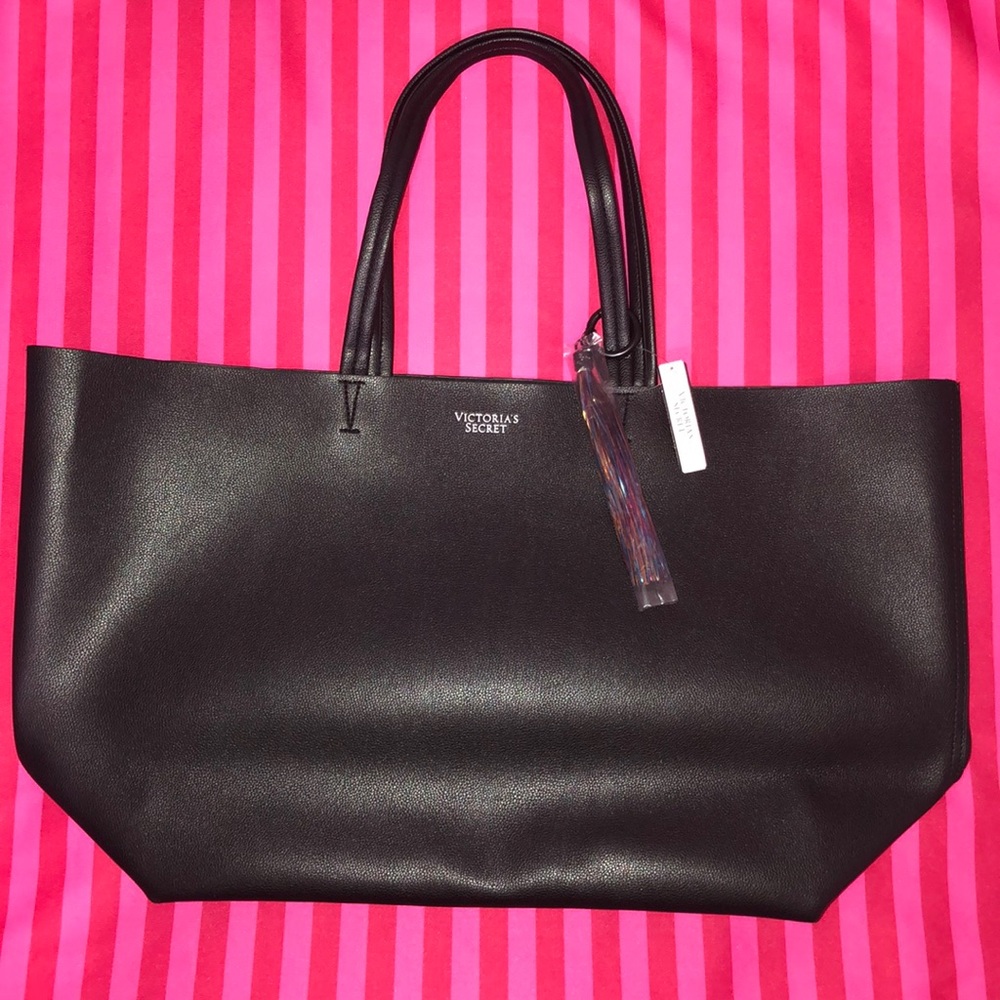 Victoria’s Secret Black bucket tote NWT
